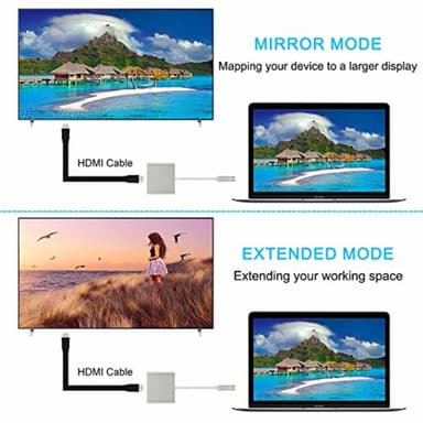 USB-C till VGA adapter med USB 3.0 PD och USB-C