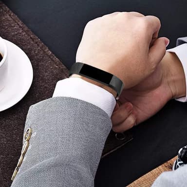Fitbit Alta/Alta HR armband silikon 3-pack (S) Svart/Grå/Blå