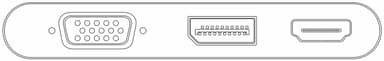 USB-C™ multiportadapter med VGA, DisplayPort™, HDMI™