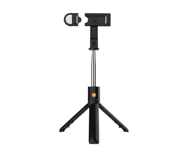 Selfiepinne / mobilstativ med fjärrkontroll och lampa