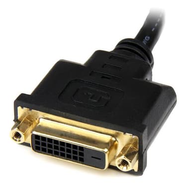 StarTech.com 20 cm HDMI till DVI-D-videokabeladapter - HDMI-hane till
