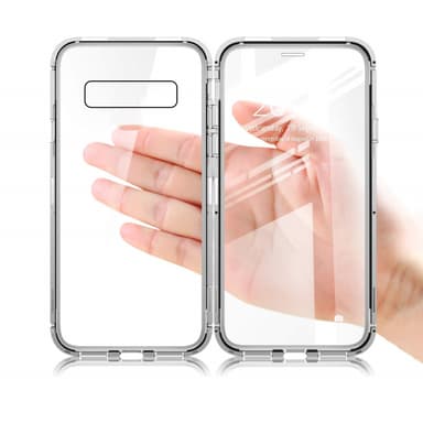 Samsung Galaxy S10 Plus skal med skärmskydd Silver