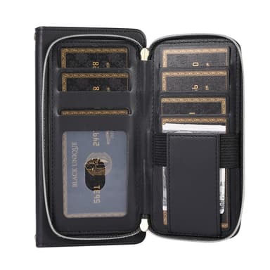 Zipper Flip Telefonfodral Plånboksfodral med kreditkortsfack för Samsu