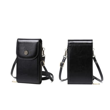 RFID crossbody-väska telefonväska handväska Svart