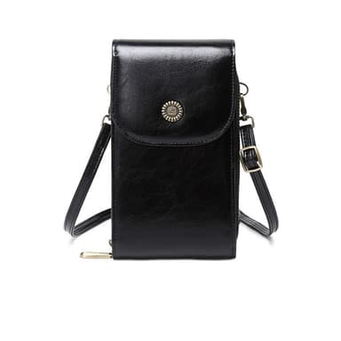 RFID crossbody-väska telefonväska handväska Svart