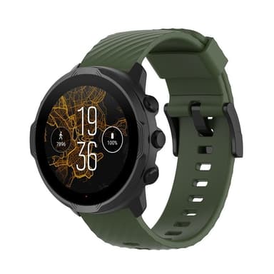 Suunto 7/9/9 Baro/D5 armband silikon Militärgrön