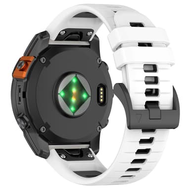 Quick-Release Horizontal Lines Two-Tone Armband Watch Arm för Garmin F