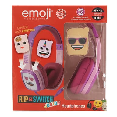 Hörlur Flip'N'Switch Junior On-Ear Trådad Rosa 80dB