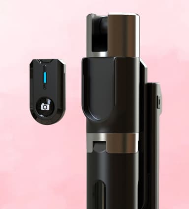 Tripod selfiestick utdragbart mobilstativ med trådlös Bluetooth-fjärrk
