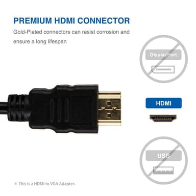 HDMI till VGA kompatibel adapter