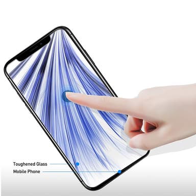 Skärmskydd iPhone XR Härdat glas Transparent 2-pack