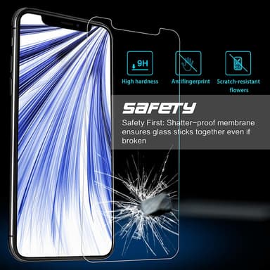 Skärmskydd iPhone XR Härdat glas Transparent 2-pack