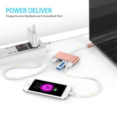 USB-C multiport adapter USB3.0, 2x USB2.0, USB-C