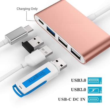 USB-C multiport adapter USB3.0, 2x USB2.0, USB-C