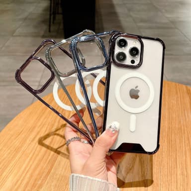 Stötsäkert elektropläterat magnetiskt fodral för iPhone 14-serien Svar