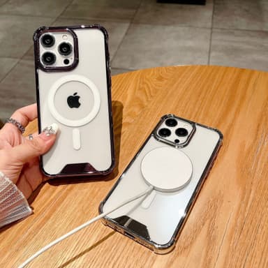 Stötsäkert elektropläterat magnetiskt fodral för iPhone 14-serien Svar