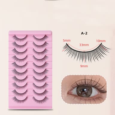 INF 10 par fluffiga lösögonfransar med naturlig look 2