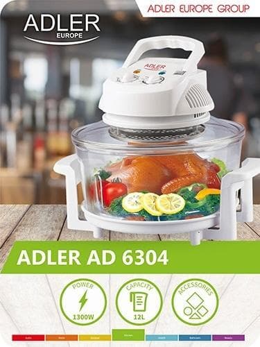 Adler AD 6304 Konvektionsugn 12 L