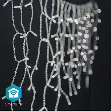 Nedis SmartLife Julbelysning | Istapp | Wi-Fi | Kall Vit | 400 LED's | 8.00 m | Android / IOS