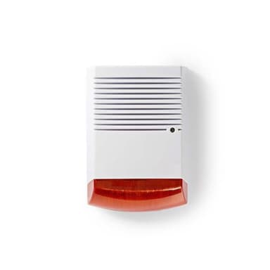 Attrapp, säkerhetssiren | IP44 | Vit/orange