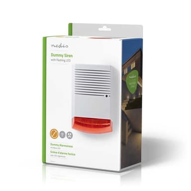 Attrapp, säkerhetssiren | IP44 | Vit/orange