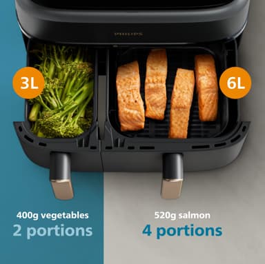 Philips 3000 Series Dual Basket airfryer NA352/00