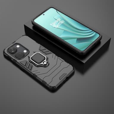 SKALO OnePlus Nord 3 5G / Ace 2V Armor Hybrid Metallring skal - Svart