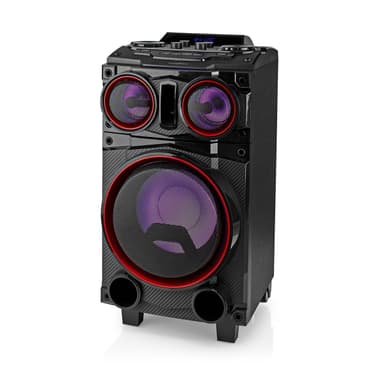 Nedis Bluetooth® Party Speaker | Maximal batteritid: 6.5 timmar | 120 W | Bärhandtag | Festljus | Equalizer | Svart