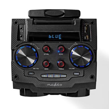 Nedis Bluetooth® Party Speaker | Maximal batteritid: 6.5 timmar | 120 W | Bärhandtag | Festljus | Equalizer | Svart