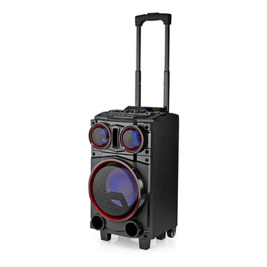 Nedis Bluetooth® Party Speaker | Maximal batteritid: 6.5 timmar | 120 W | Bärhandtag | Festljus | Equalizer | Svart