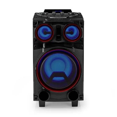 Nedis Bluetooth® Party Speaker | Maximal batteritid: 6.5 timmar | 120 W | Bärhandtag | Festljus | Equalizer | Svart