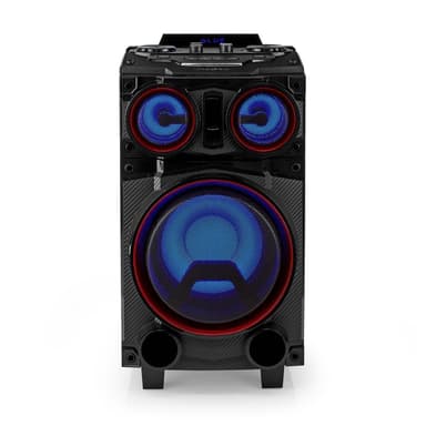 Nedis Bluetooth® Party Speaker | Maximal batteritid: 6.5 timmar | 120 W | Bärhandtag | Festljus | Equalizer | Svart