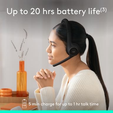 Logitech Zone 300 trådlöst headset (grafit)