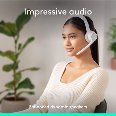 Logitech Zone 300 trådlöst headset (off white)