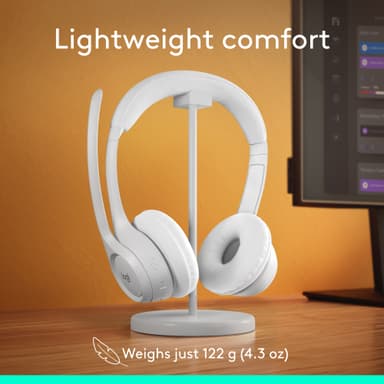 Logitech Zone 300 trådlöst headset (off white)