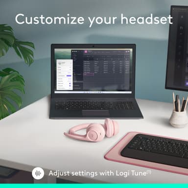 Logitech Zone 300 trådlöst headset (rosa)
