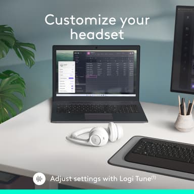 Logitech Zone 300 trådlöst headset (off white)