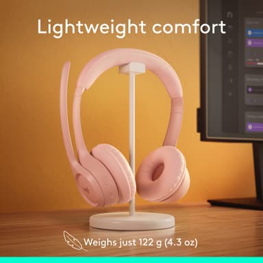 Logitech Zone 300 trådlöst headset (rosa)