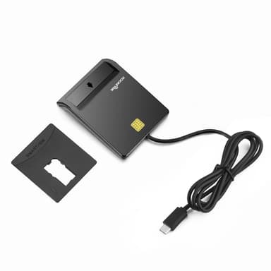NÖRDIC USB-C Smartkort- och SIMkortläsare ISO7816 IDkort EMV Creditkort