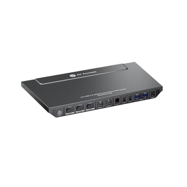 AV Access KVMswitch 3 till 1 USBC + 2xHDMI för dubbla skärmar, 65W strömförsörjning och