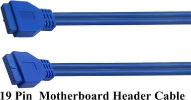 NÖRDIC 20 pin USB 3.0 header förlängningskabel hona till hona 25cm