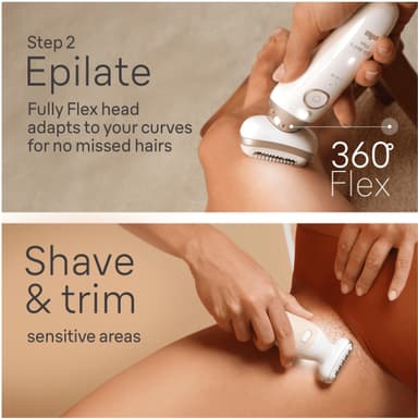 Braun Silk-épil Series 9 Flex-epilator SES9-481 (vit)
