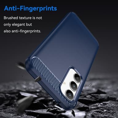 SKALO Samsung A35 5G Armor Carbon Stöttåligt TPU-skal - Blå