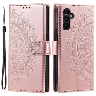 SKALO Samsung A55 5G Mandala Plånboksfodral - Roséguld