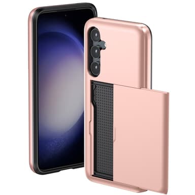 SKALO Samsung A55 5G Armor Skal Korthållare - Roséguld