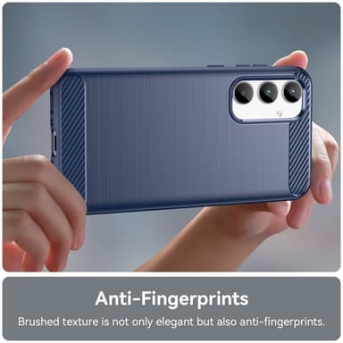 SKALO Samsung A35 5G Armor Carbon Stöttåligt TPU-skal - Blå