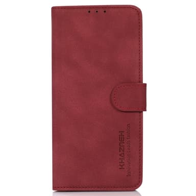 SKALO Samsung A35 5G KHAZNEH Plånboksfodral i PU-Läder - Röd