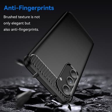 SKALO Samsung A55 5G Armor Carbon Stöttåligt TPU-skal - Svart