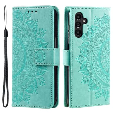 SKALO Samsung A55 5G Mandala Plånboksfodral - Turkos