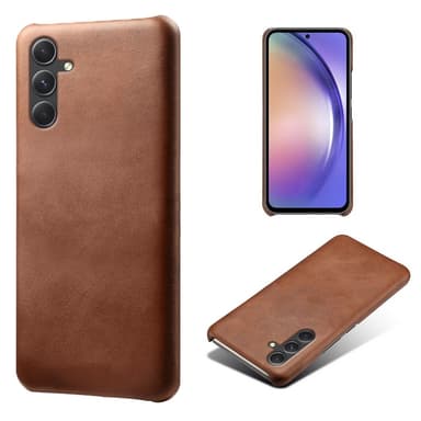 SKALO Samsung A35 5G PU-Läder Skal - Brun